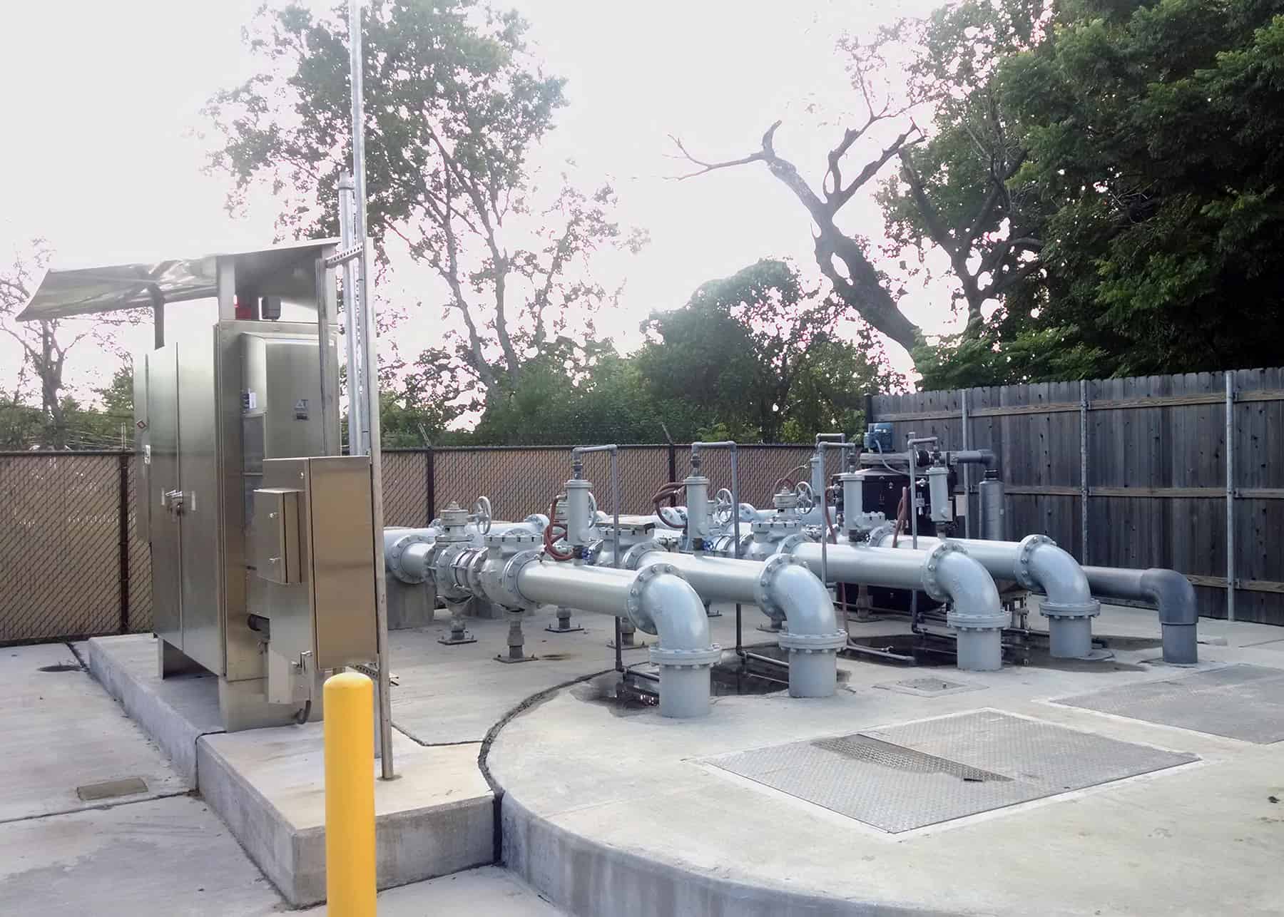 Municipal lift station piping